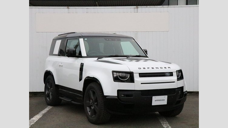 2025 認定中古車 Land Rover Defender 90 フジホワイト D350 ディーゼルマイルドハイブリッド X-Dynamic HSE