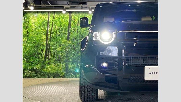 2025 認定中古車 Land Rover Defender 110 サントリーニブラック D350 ディーゼルマイルドハイブリッド X-Dynamic HSE