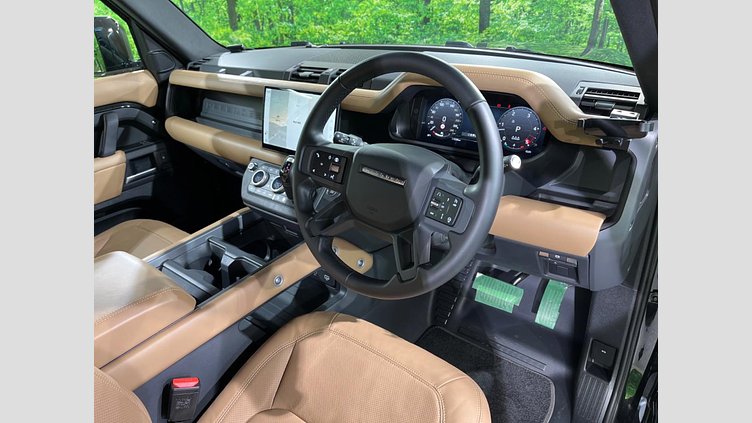 2025 認定中古車 Land Rover Defender 110 サントリーニブラック D350 ディーゼルマイルドハイブリッド X-Dynamic HSE