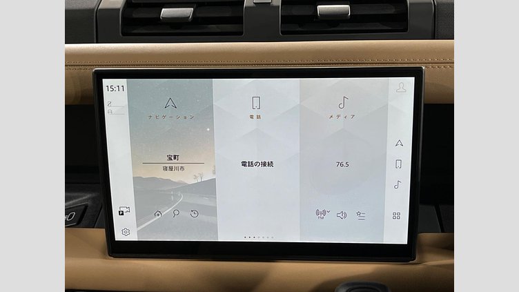 2025 認定中古車 Land Rover Defender 110 サントリーニブラック D350 ディーゼルマイルドハイブリッド X-Dynamic HSE