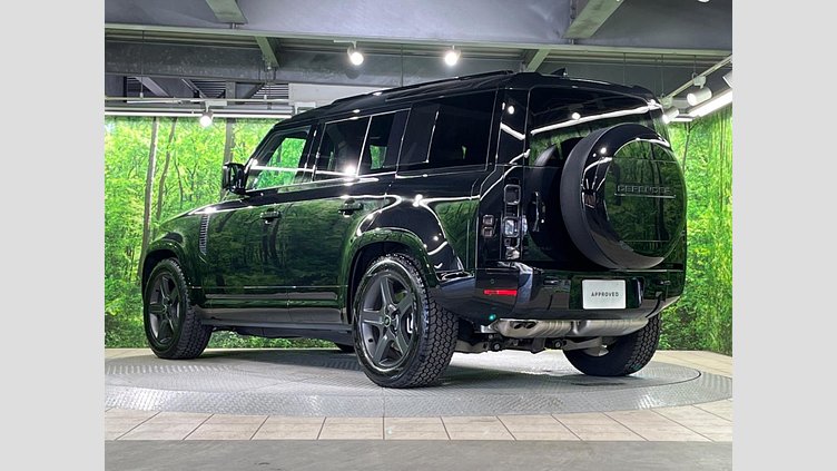 2025 認定中古車 Land Rover Defender 110 サントリーニブラック D350 ディーゼルマイルドハイブリッド X-Dynamic HSE