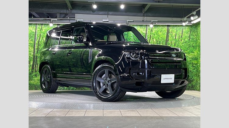 2025 認定中古車 Land Rover Defender 110 サントリーニブラック D350 ディーゼルマイルドハイブリッド X-Dynamic HSE