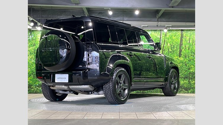 2025 認定中古車 Land Rover Defender 110 サントリーニブラック D350 ディーゼルマイルドハイブリッド X-Dynamic HSE