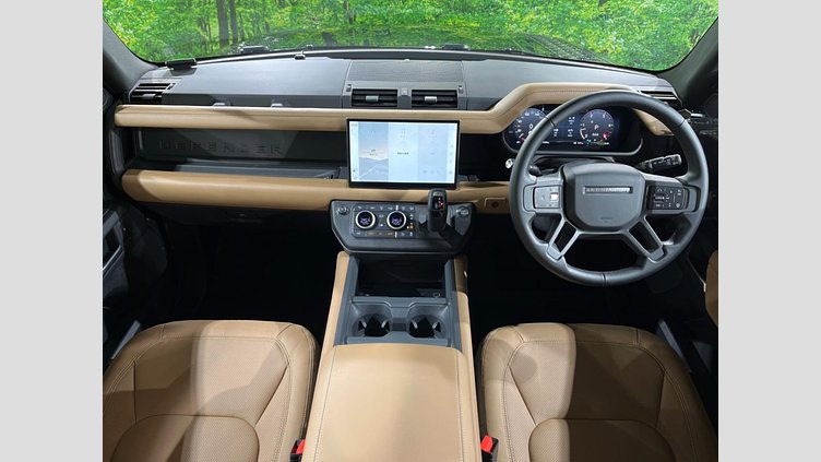 2025 認定中古車 Land Rover Defender 110 サントリーニブラック D350 ディーゼルマイルドハイブリッド X-Dynamic HSE