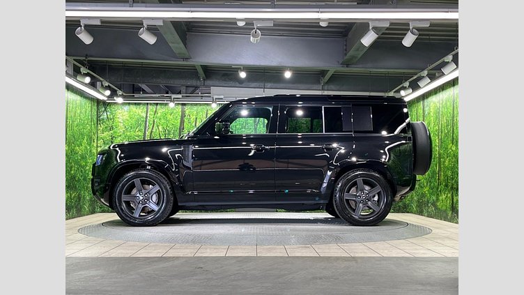 2025 認定中古車 Land Rover Defender 110 サントリーニブラック D350 ディーゼルマイルドハイブリッド X-Dynamic HSE