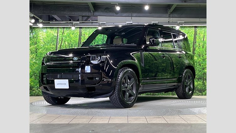 2025 認定中古車 Land Rover Defender 110 サントリーニブラック D350 ディーゼルマイルドハイブリッド X-Dynamic HSE