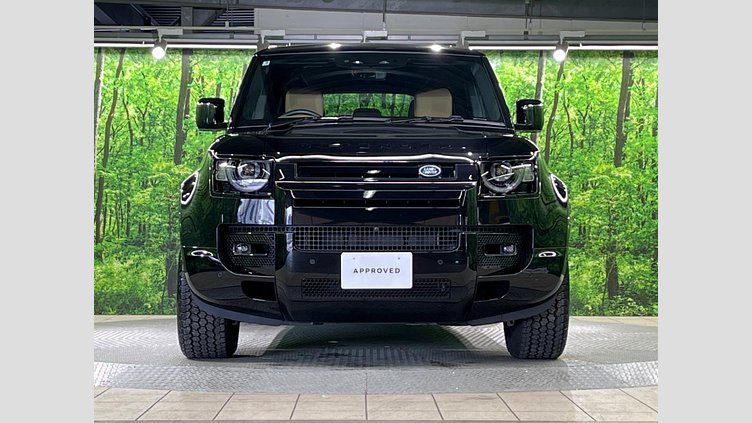 2025 認定中古車 Land Rover Defender 110 サントリーニブラック D350 ディーゼルマイルドハイブリッド X-Dynamic HSE