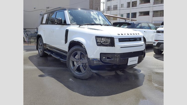 2025 認定中古車 Land Rover Defender 110 フジホワイト D350 ディーゼルマイルドハイブリッド X-Dynamic HSE