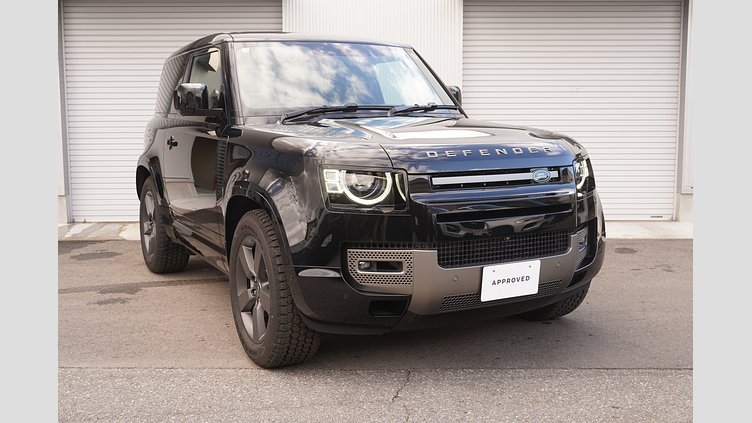 2025 認定中古車 Land Rover Defender 90 サントリーニブラック D350 ディーゼルマイルドハイブリッド X-Dynamic HSE
