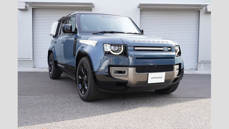 2025 認定中古車 Land Rover Defender 110 タスマンブルー D350 ディーゼルマイルドハイブリッド X-Dynamic HSE