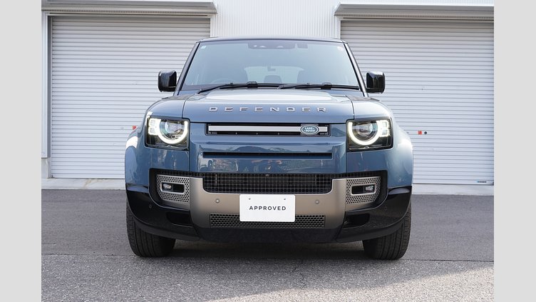 2025 認定中古車 Land Rover Defender 110 タスマンブルー D350 ディーゼルマイルドハイブリッド X-Dynamic HSE