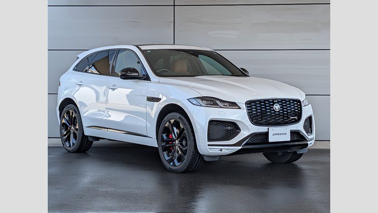 2024 認定中古車 Jaguar F-Pace オストゥーニパールホワイト P400e ガソリン プラグインハイブリッド R-DYNAMIC SE