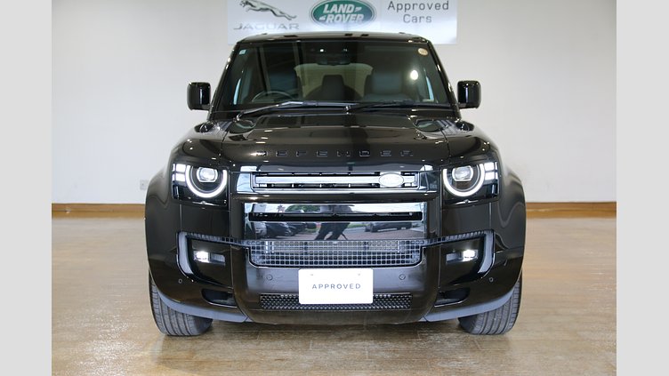 2025 認定中古車 Land Rover Defender 110 サントリーニブラック D350 ディーゼルマイルドハイブリッド X-Dynamic HSE