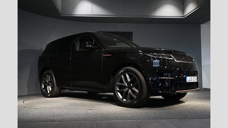 2025 Ny Land Rover Range Rover Sport Santorini Black P460e Bensin Plug-in Hybrid Kort hjulbas (SWB) Dynamic SE