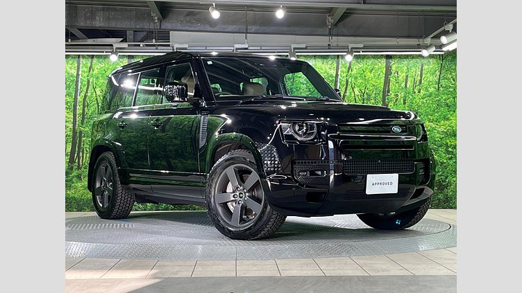 2025 認定中古車 Land Rover Defender 110 サントリーニブラック D350 ディーゼルマイルドハイブリッド X-Dynamic HSE