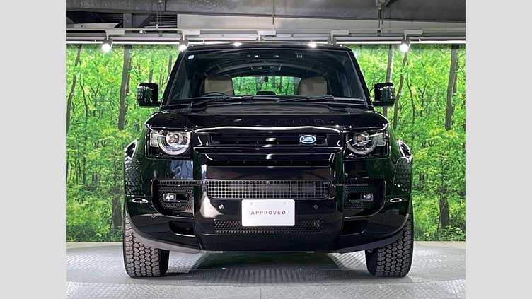 2025 認定中古車 Land Rover Defender 110 サントリーニブラック D350 ディーゼルマイルドハイブリッド X-Dynamic HSE