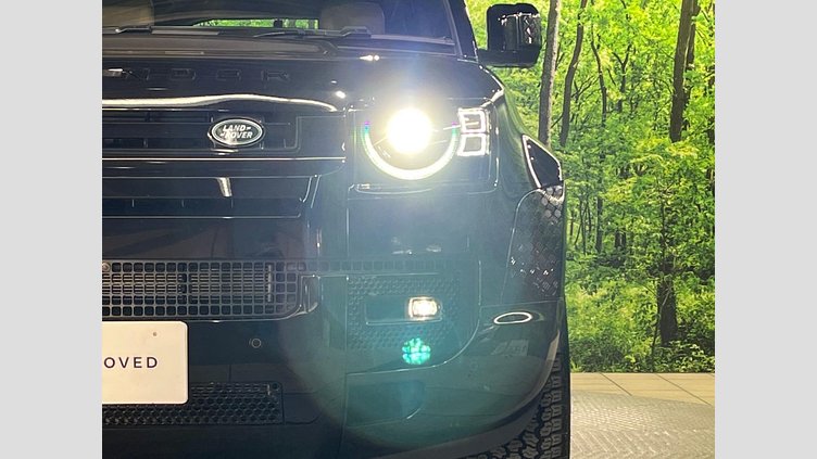 2025 認定中古車 Land Rover Defender 110 サントリーニブラック D350 ディーゼルマイルドハイブリッド X-Dynamic HSE