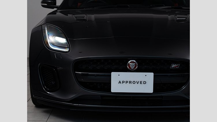 2019 認定中古車 Jaguar F-Type カルパチアン グレー (プレミアム・メタリック) ジャガー 3.0リッターV6 380PS スーパーチャージド ガソリン エンジン (オートマチックトランスミッション、オールホイールドライブ(AWD)) コンバーチブル CHEQUERED FLAG EDITION