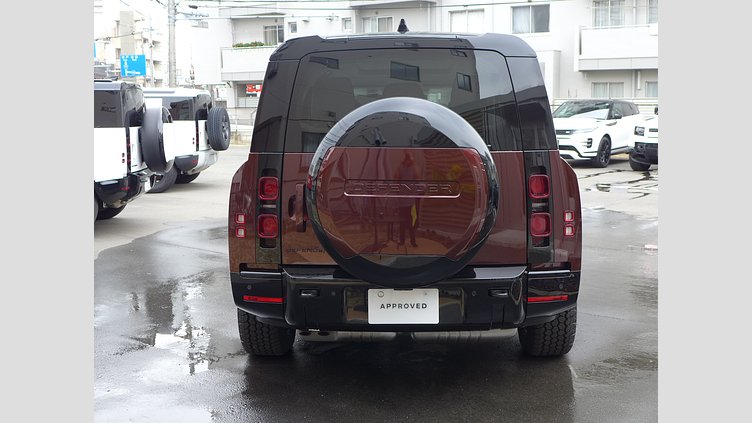 2025 認定中古車 Land Rover Defender 130 セドナレッド D350 ディーゼルマイルドハイブリッド X-Dynamic SE
