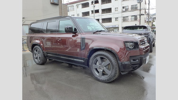 2025 認定中古車 Land Rover Defender 130 セドナレッド D350 ディーゼルマイルドハイブリッド X-Dynamic SE