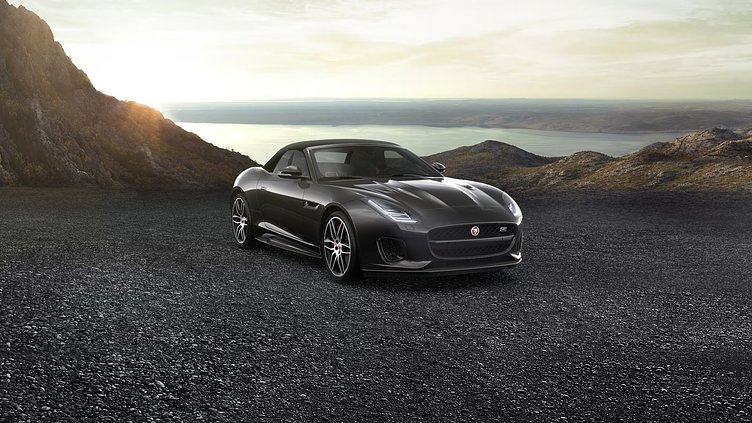 2019 認定中古車 Jaguar F-Type カルパチアン グレー (プレミアム・メタリック) ジャガー 3.0リッターV6 380PS スーパーチャージド ガソリン エンジン (オートマチックトランスミッション、オールホイールドライブ(AWD)) F-TYPEコンバーチブル CHEQUERED FLAG EDITION