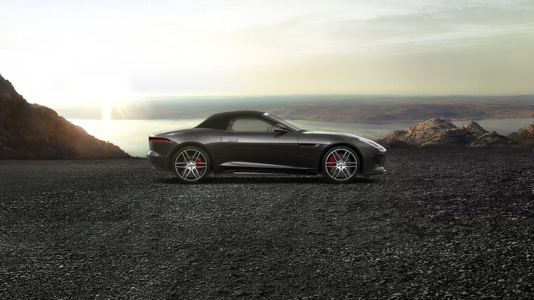2019 認定中古車 Jaguar F-Type カルパチアン グレー (プレミアム・メタリック) ジャガー 3.0リッターV6 380PS スーパーチャージド ガソリン エンジン (オートマチックトランスミッション、オールホイールドライブ(AWD)) F-TYPEコンバーチブル CHEQUERED FLAG EDITION