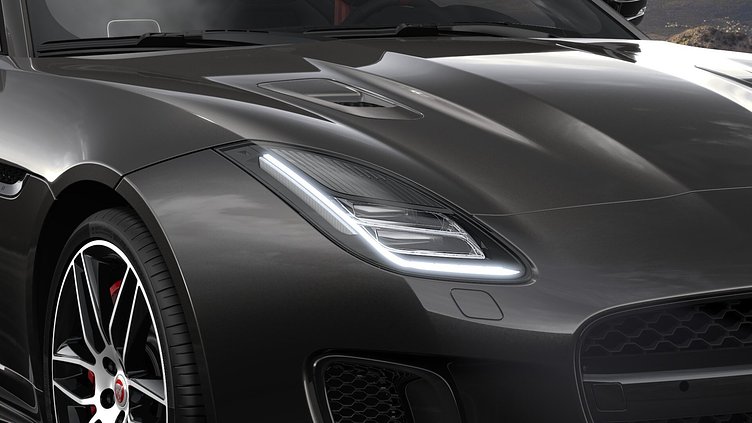 2019 認定中古車 Jaguar F-Type カルパチアン グレー (プレミアム・メタリック) ジャガー 3.0リッターV6 380PS スーパーチャージド ガソリン エンジン (オートマチックトランスミッション、オールホイールドライブ(AWD)) F-TYPEコンバーチブル CHEQUERED FLAG EDITION