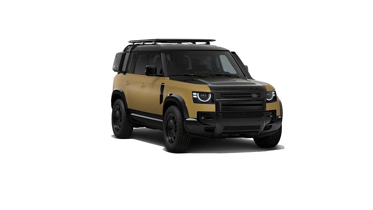 2026 New Land Rover Defender 110 Deep Sandglow Yellow D350 Diesel Mild Hybrid Trophy Edition in Deep Sandglow Yellow