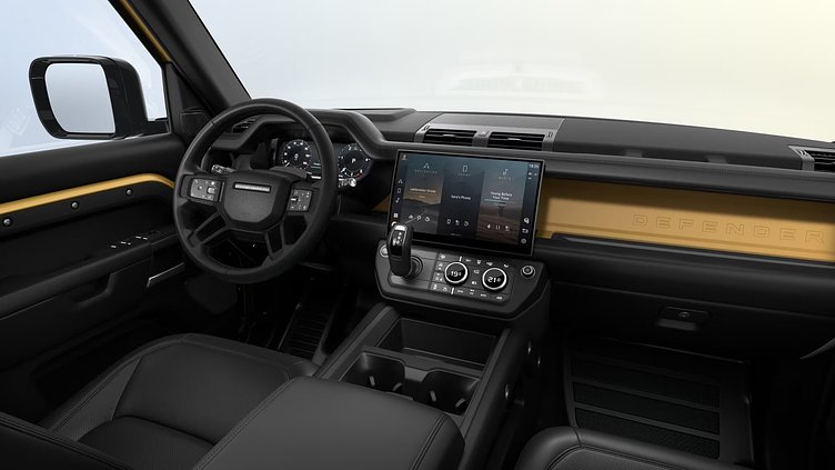 2026 New Land Rover Defender 110 Deep Sandglow Yellow D350 Diesel Mild Hybrid Trophy Edition in Deep Sandglow Yellow