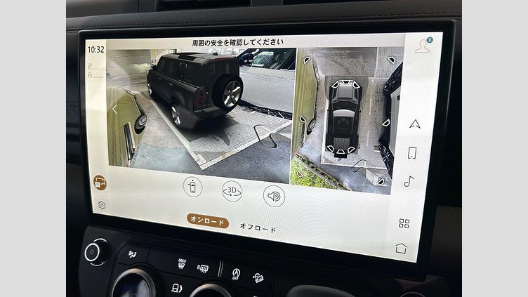 2025 認定中古車 Land Rover Defender 110 サントリーニブラック D350 ディーゼルマイルドハイブリッド X-Dynamic SE