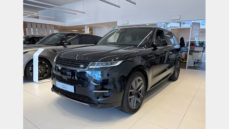 2025 Ny Land Rover Range Rover Sport Santorini Black P460e Bensin Plug-in Hybrid Kort hjulbas (SWB) Dynamic SE