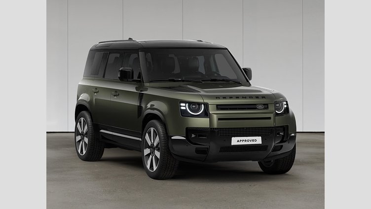 2025 Approved Land Rover Defender 110 Woolstone Green D350 mild hybrid dízelmotor X-Dynamic HSE