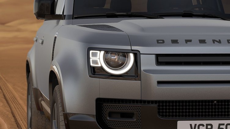 2023 認定中古車 Land Rover Defender 110 アイガーグレイ D300 AWD（AT） X-DYNAMIC HSE D300 エアサスペンション