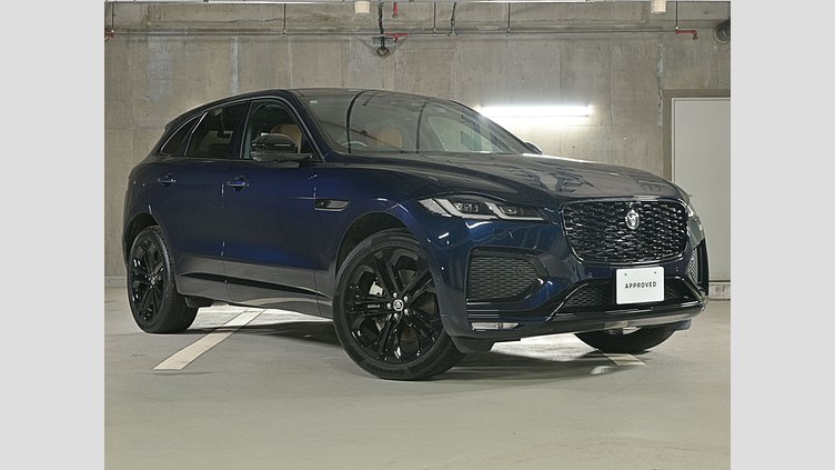 2024 認定中古車 Jaguar F-Pace ポルトフィーノブルー D200 ディーゼル マイルドハイブリッド R-DYNAMIC SE