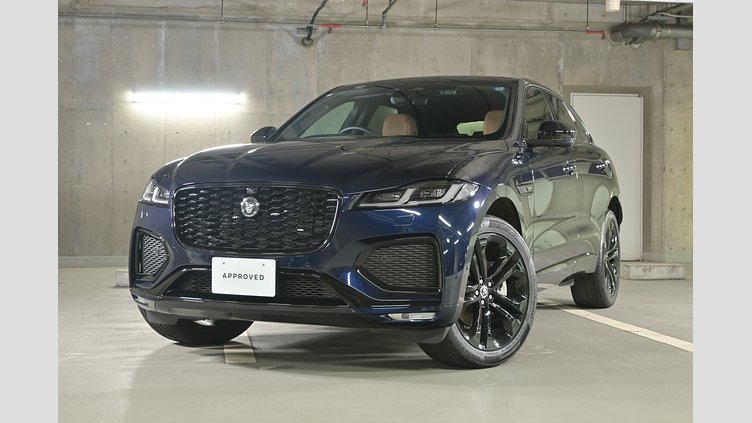 2024 認定中古車 Jaguar F-Pace ポルトフィーノブルー D200 ディーゼル マイルドハイブリッド R-DYNAMIC SE