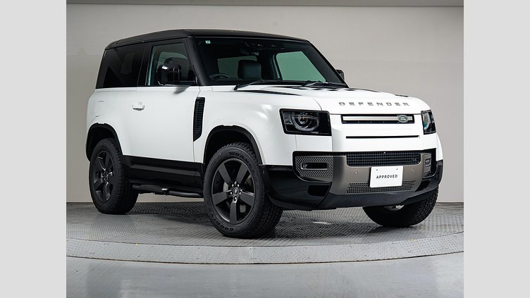 2025 認定中古車 Land Rover Defender 90 フジホワイト D350 ディーゼルマイルドハイブリッド X-Dynamic HSE