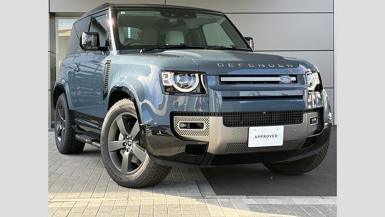 2025 認定中古車 Land Rover Defender 90 タスマンブルー D350 ディーゼルマイルドハイブリッド X-Dynamic HSE