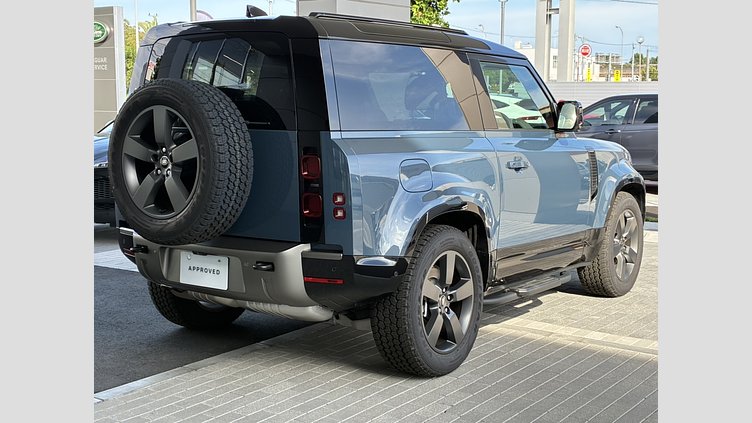 2025 認定中古車 Land Rover Defender 90 タスマンブルー D350 ディーゼルマイルドハイブリッド X-Dynamic HSE