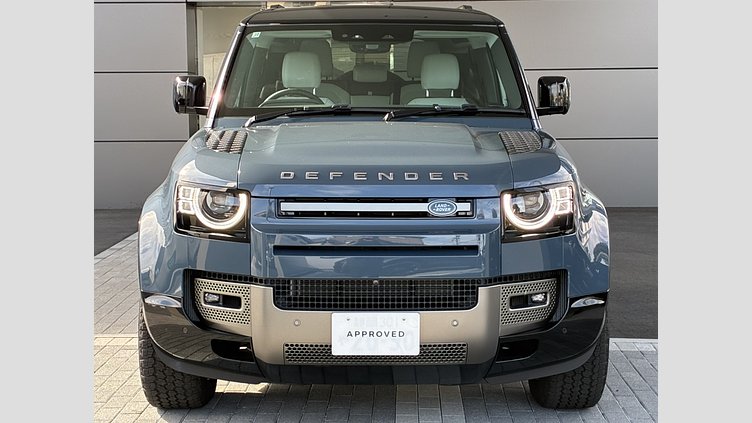 2025 認定中古車 Land Rover Defender 90 タスマンブルー D350 ディーゼルマイルドハイブリッド X-Dynamic HSE