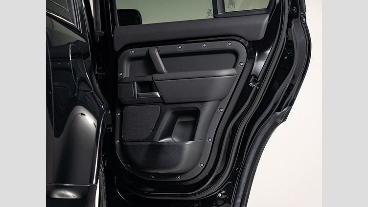 2025 認定中古車 Land Rover Defender 110 サントリーニブラック D350 ディーゼルマイルドハイブリッド X-Dynamic HSE