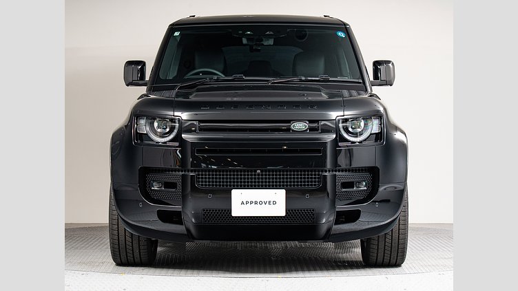 2025 認定中古車 Land Rover Defender 110 サントリーニブラック D350 ディーゼルマイルドハイブリッド X-Dynamic HSE