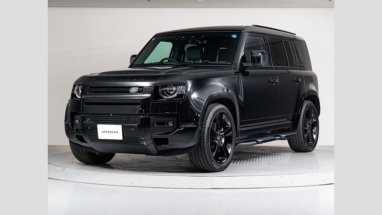 2025 認定中古車 Land Rover Defender 110 サントリーニブラック D350 ディーゼルマイルドハイブリッド X-Dynamic HSE