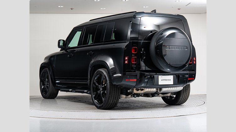 2025 認定中古車 Land Rover Defender 110 サントリーニブラック D350 ディーゼルマイルドハイブリッド X-Dynamic HSE