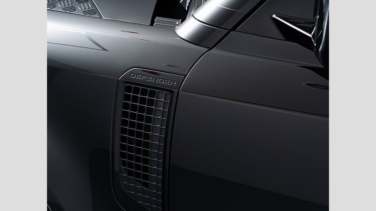 2025 認定中古車 Land Rover Defender 110 サントリーニブラック D350 ディーゼルマイルドハイブリッド X-Dynamic HSE
