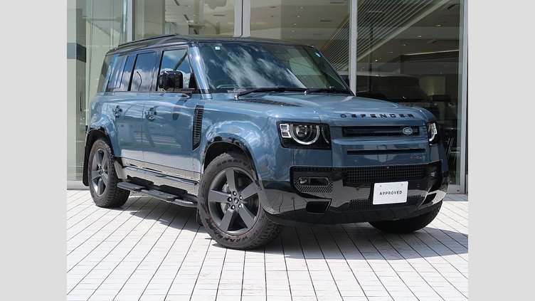 2025 認定中古車 Land Rover Defender 110 タスマンブルー D350 ディーゼルマイルドハイブリッド X-Dynamic HSE