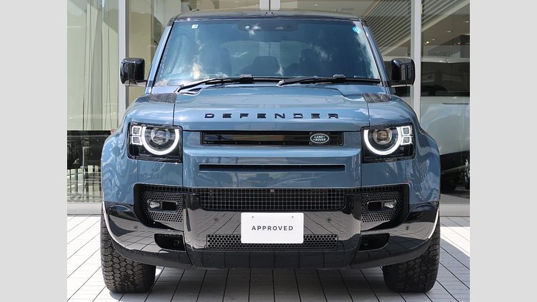 2025 認定中古車 Land Rover Defender 110 タスマンブルー D350 ディーゼルマイルドハイブリッド X-Dynamic HSE