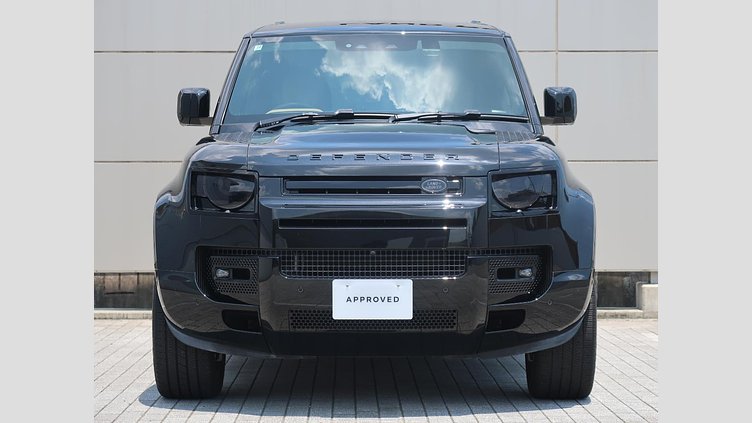 2025 認定中古車 Land Rover Defender 110 サントリーニブラック D350 ディーゼルマイルドハイブリッド X-Dynamic HSE