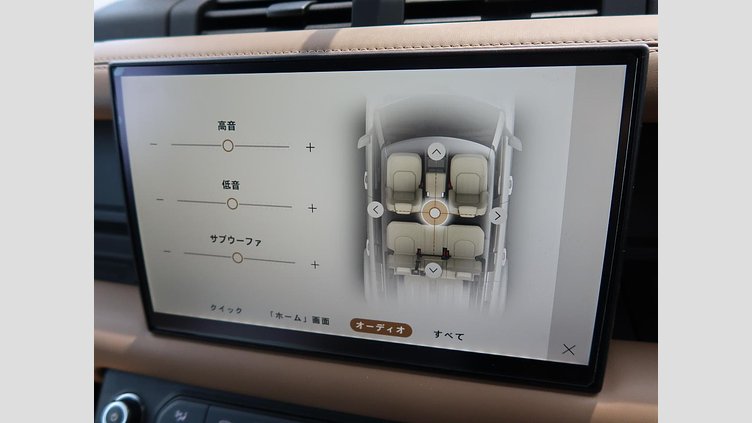 2025 認定中古車 Land Rover Defender 110 サントリーニブラック D350 ディーゼルマイルドハイブリッド X-Dynamic HSE
