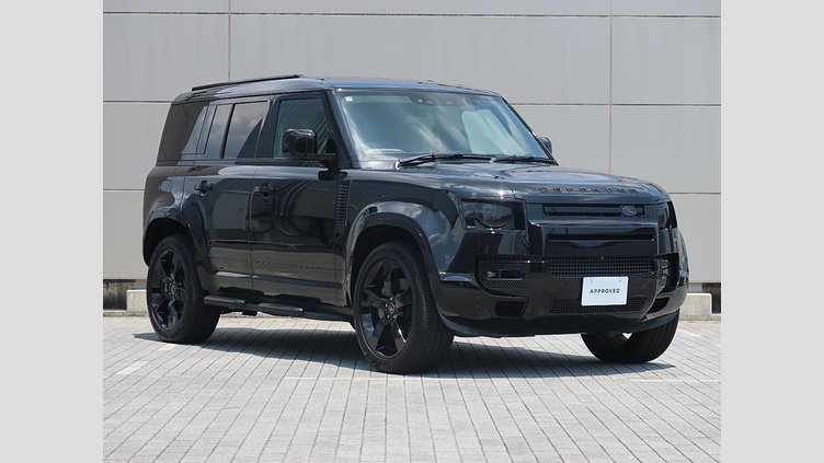 2025 認定中古車 Land Rover Defender 110 サントリーニブラック D350 ディーゼルマイルドハイブリッド X-Dynamic HSE