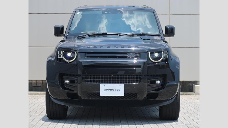 2025 認定中古車 Land Rover Defender 110 サントリーニブラック D350 ディーゼルマイルドハイブリッド X-Dynamic HSE